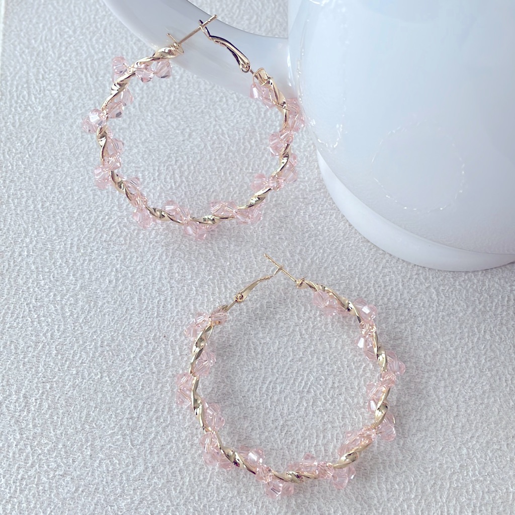 Rock Candy Gold Hoops